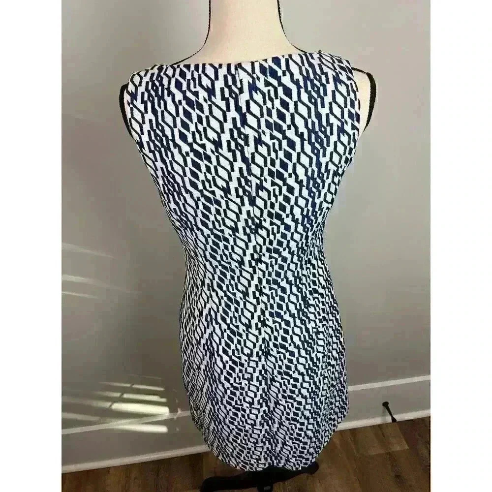 NWOT Moulinette Soeurs Anthropologie Beaded Midi Dress Blue Geometric Boho 4 - Picture 5 of 11